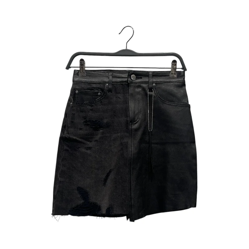 AMIRI/Skirt/2/Leather/BLK/ vintage skirt charm