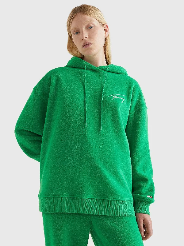 Tommy Hilfiger Bold Polar Fleece Winterized Hoodie - Women Hoodie with Cuffed Sleeves Snug Secure