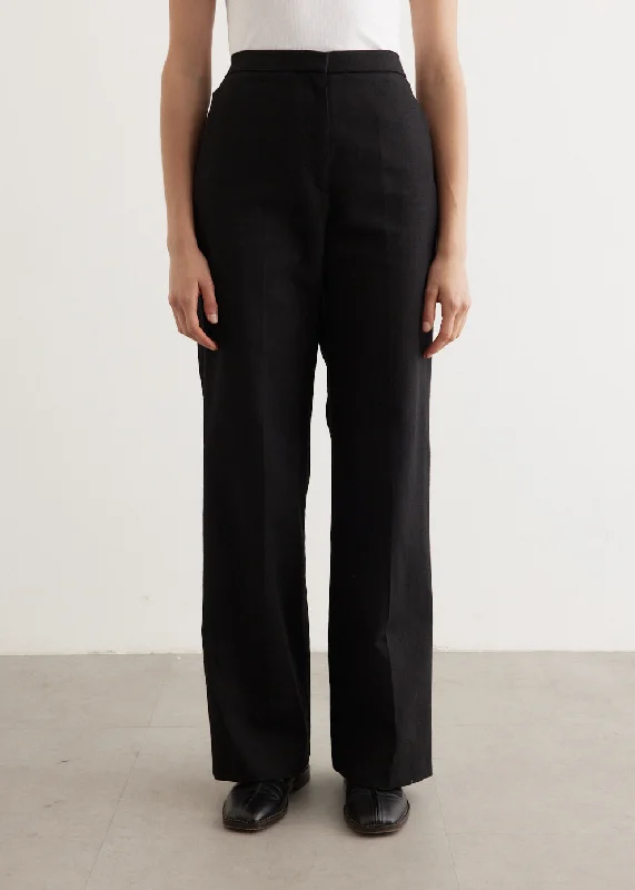 Zora Tailored Straight Trousers Trousers Top Rated