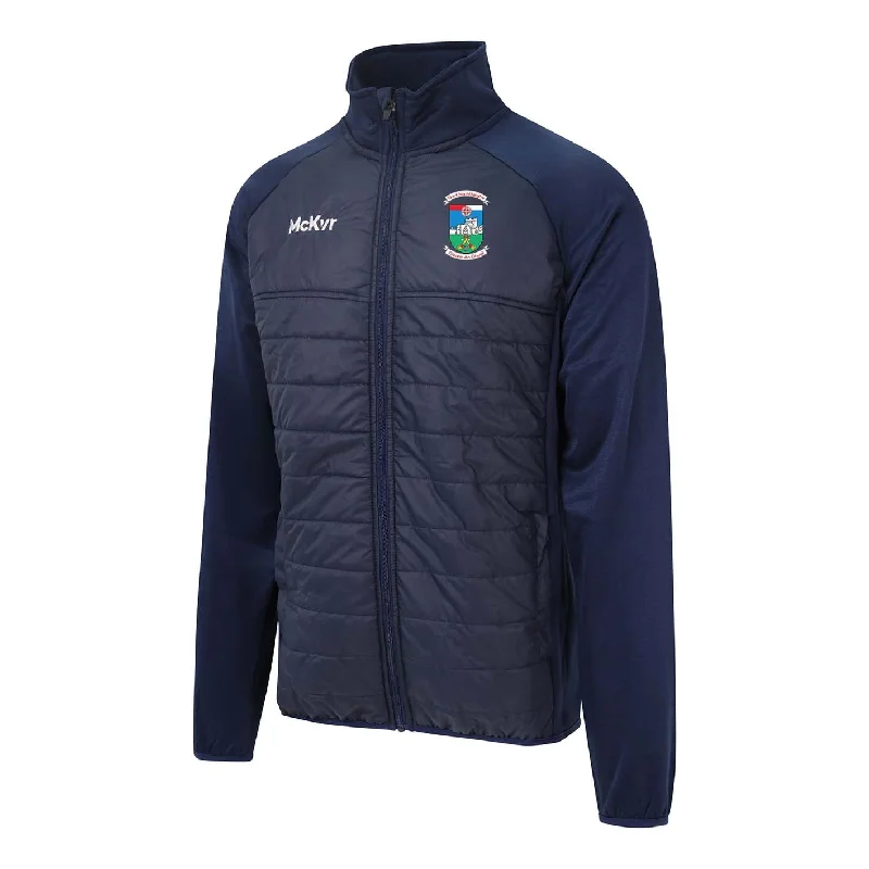 Mc Keever Gortnahoe Glengoole GAA Core 22 Hybrid Jacket - Adult - Navy Rayon Fabric Velvet Fabric Corduroy Fabric