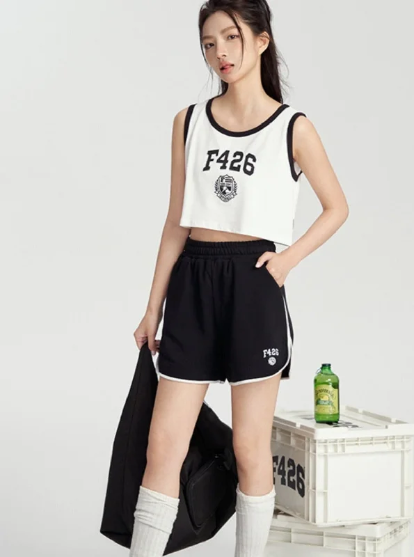 Loose Badge Logo Sports Tank Top Co-Ord boho tank top