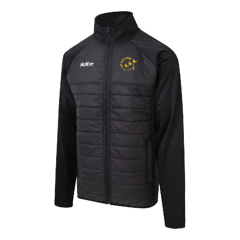 Mc Keever Wild Geese GAA Core 22 Hybrid Jacket - Adult - Black Fitted Jacket Loose Jacket Oversized Jacket