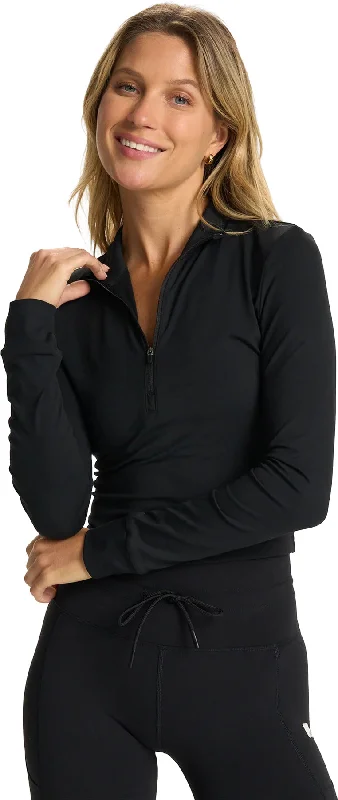 Studio Half Zip Pullover - Women's|-|Chandail à demi-glissière Studio - Femme Lapel Neck Sweater