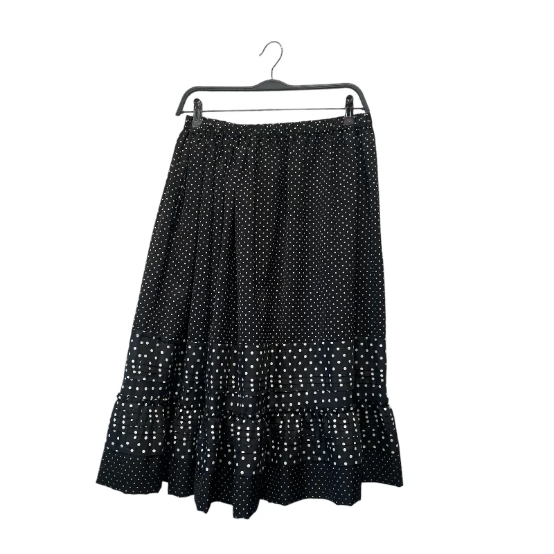 tricot COMME des GARCONS/Long Skirt/Polka dot/Polyester/BLK/ zip skirt side