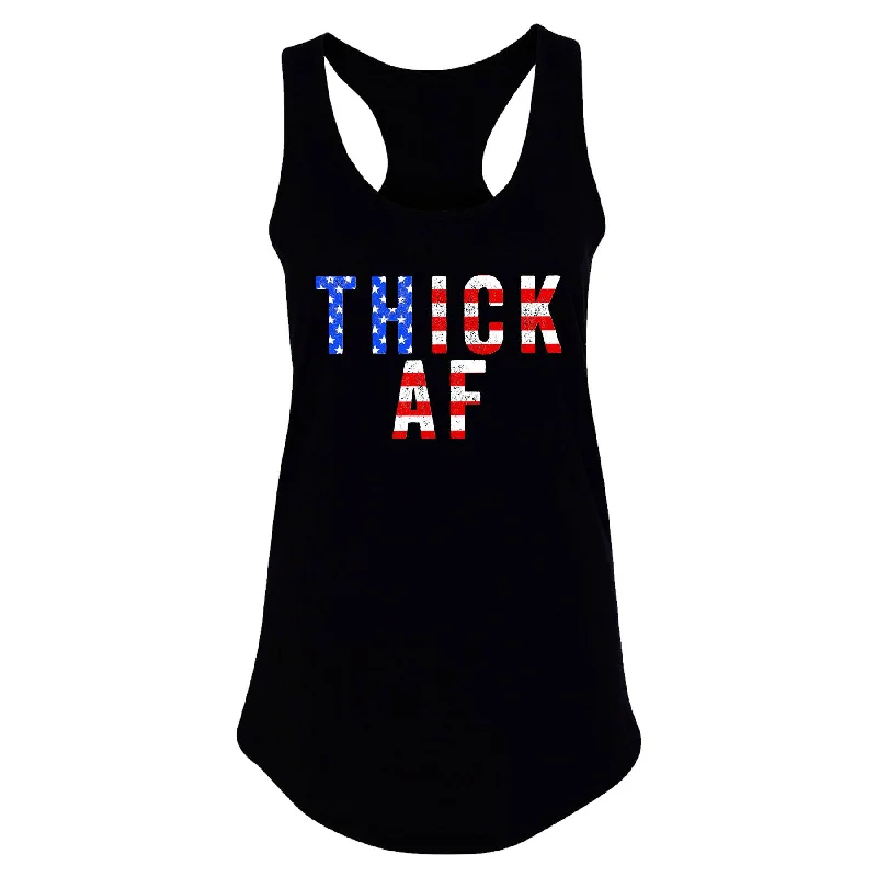 Thick AF USA Edition Women's Racerback Tank crossback tank top