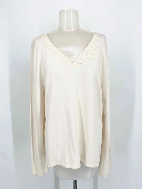 Joie Women's Cream Pullover Rayon Blend V-neck Size XS Sweater V-Neck Stylish Pullover Joie Women's Cream Pullover Rayon Blend V-neck Size XS Sweater V-Neck Stylish Pullover