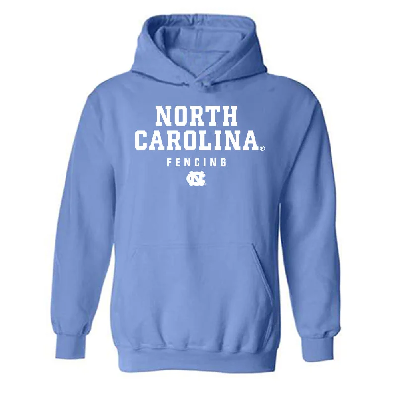 UNC - NCAA Women's Fencing : Sofia Molho - Classic Shersey Hooded Sweatshirt Hoodie with Slim Fit Tailored Modern