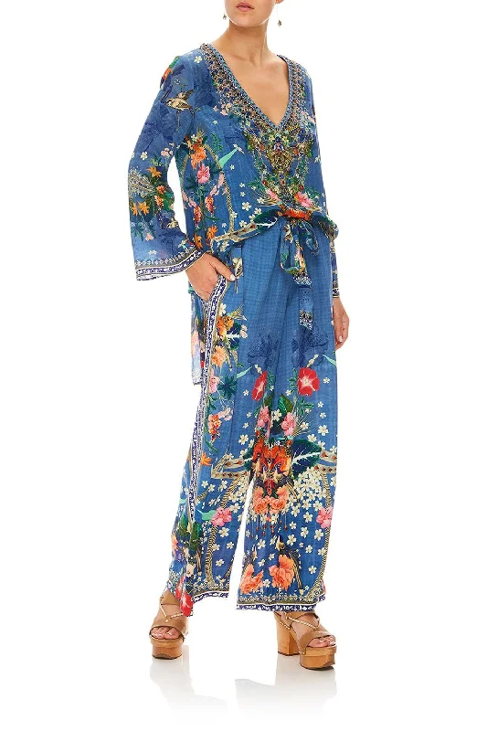 LOUNGE TROUSER WITH TIE WAIST FARAWAY FLORALS Trousers Winter Warm