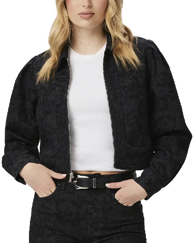 Paige Evelyn Jacket Zippered Front Buttoned Front Snap Front