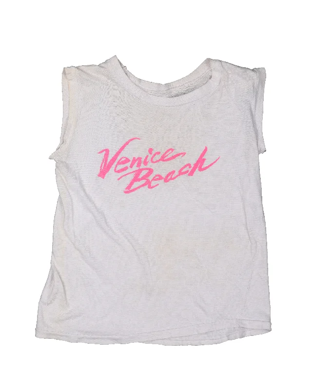 Venice Beach Cropped Tank-Top coral tank top