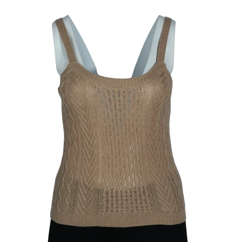 ABSOLUTELY FAMOUS - Ribbed Tank Top flirty tank top