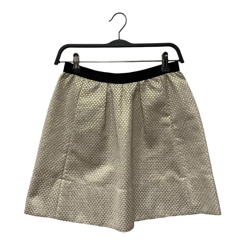 GANNI/Skirt/M/Cotton/GLD/ ribbed skirt waist