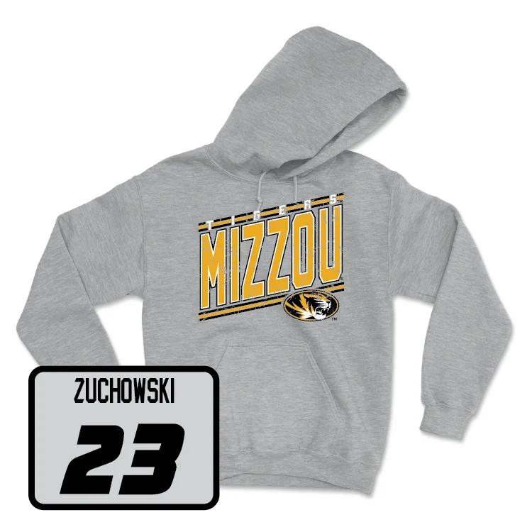Sport Grey Women's Soccer Vintage Hoodie - Elena Zuchowski Hoodie with Raglan Sleeves Sporty Comfortable