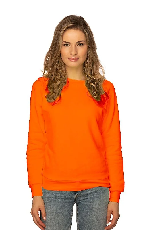 3099N Women's Fashion Fleece Neon Raglan Pullover Made in USA Elbow Length Sleeve