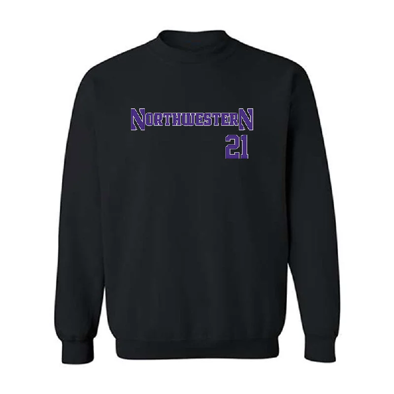 Northwestern - NCAA Women's Fencing : Kailing Sathyanath - Classic Shersey Crewneck Sweatshirt Hoodie with Lining Warm Insulated