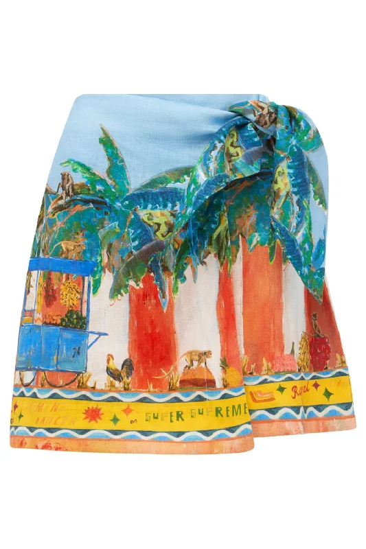 All Aboard Mini Skirt zip skirt side