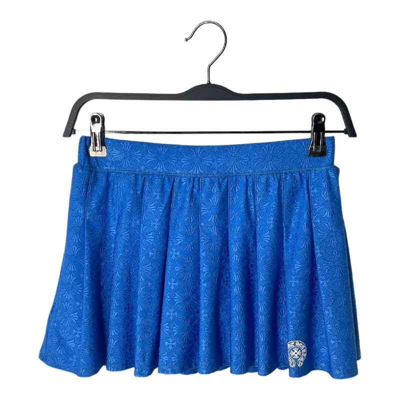 CHROME HEARTS/Skirt/XS/All Over Print/Polyester/BLU/CROSS ALL OVER PRINT corduroy skirt cozy