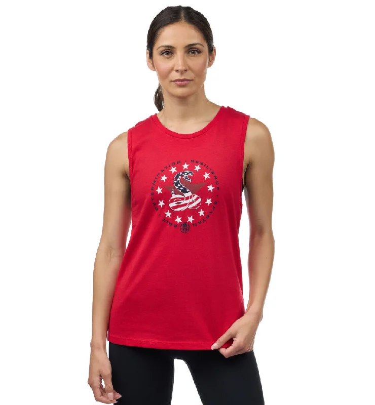 SPARTAN Stars & Stripes Tank - Women's peekaboo tank top