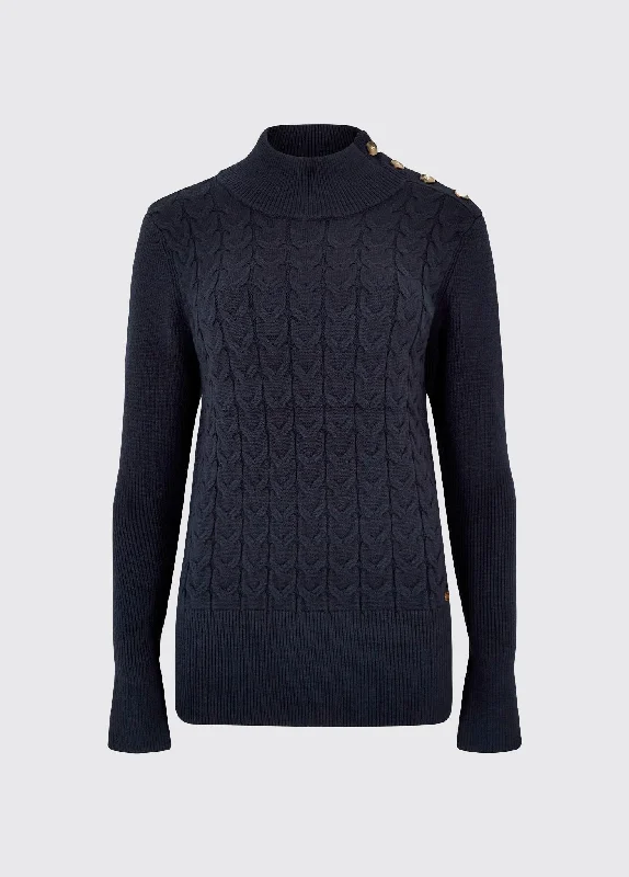 Claremont Pullover - Navy Set Sleeve Pullover