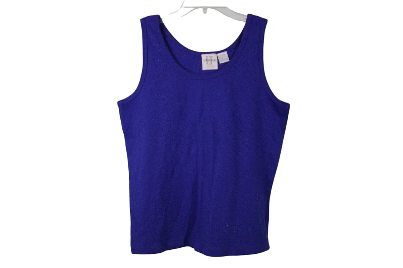 Liz Thomas Casuals Cobalt Blue Tank | L lace back tank