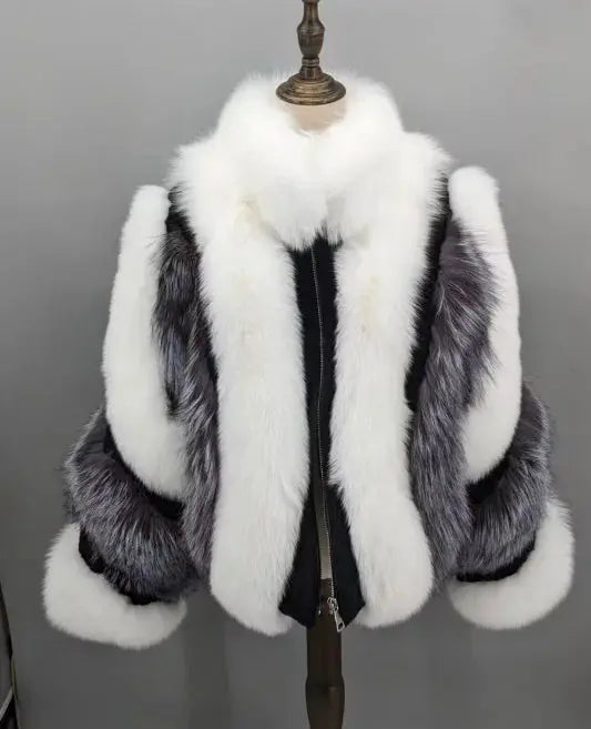 white and sliver fox