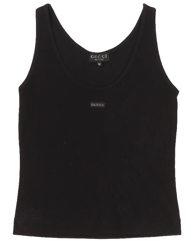 Logo Tank Top stretchy tank top