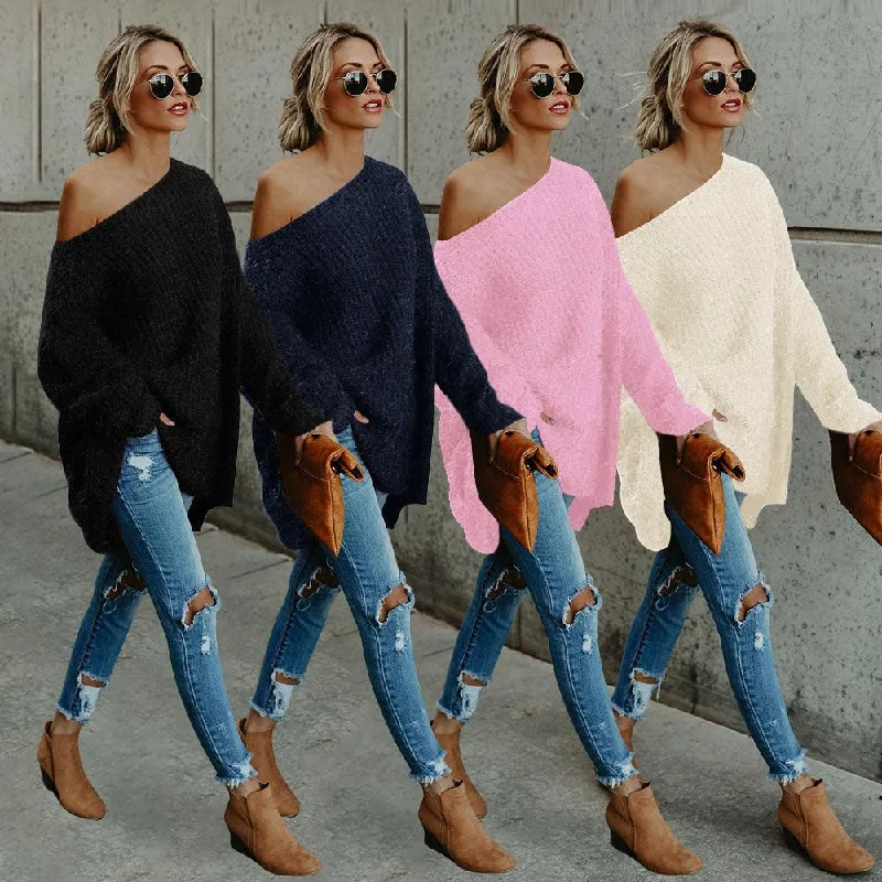 OVERSIZED LONG PULLOVER Short Puff Sleeve