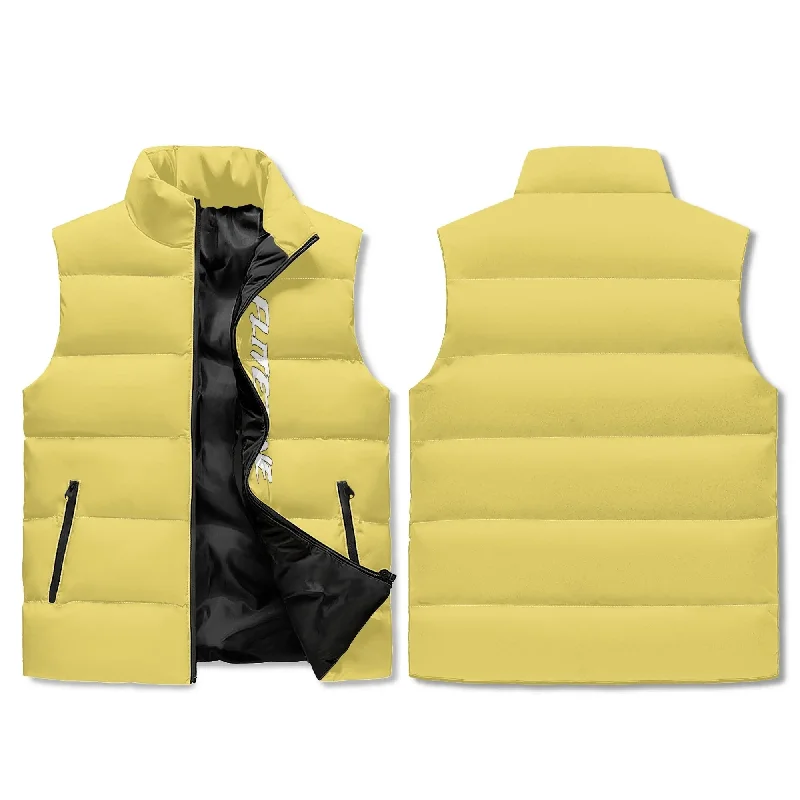 FZ Unisex Lightweight Stand Collar Zip Up Puffer Jacket Cotton Jacket Linen Jacket Terry Jacket