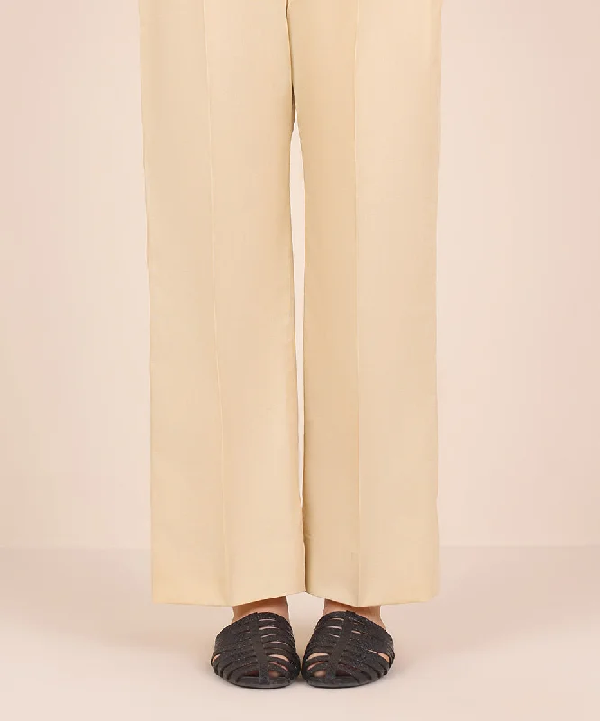 Dyed Cotton Trousers Trousers trendy modern