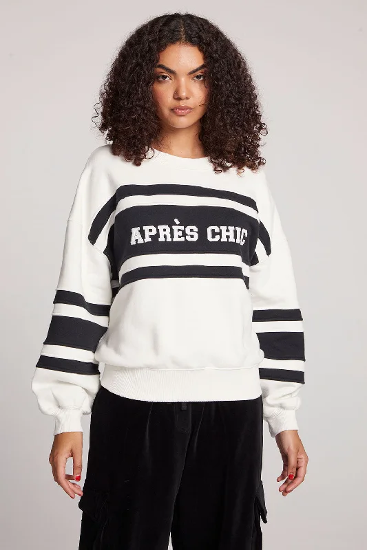 Apres Chic Colorblock Pullover Long Bell Sleeve