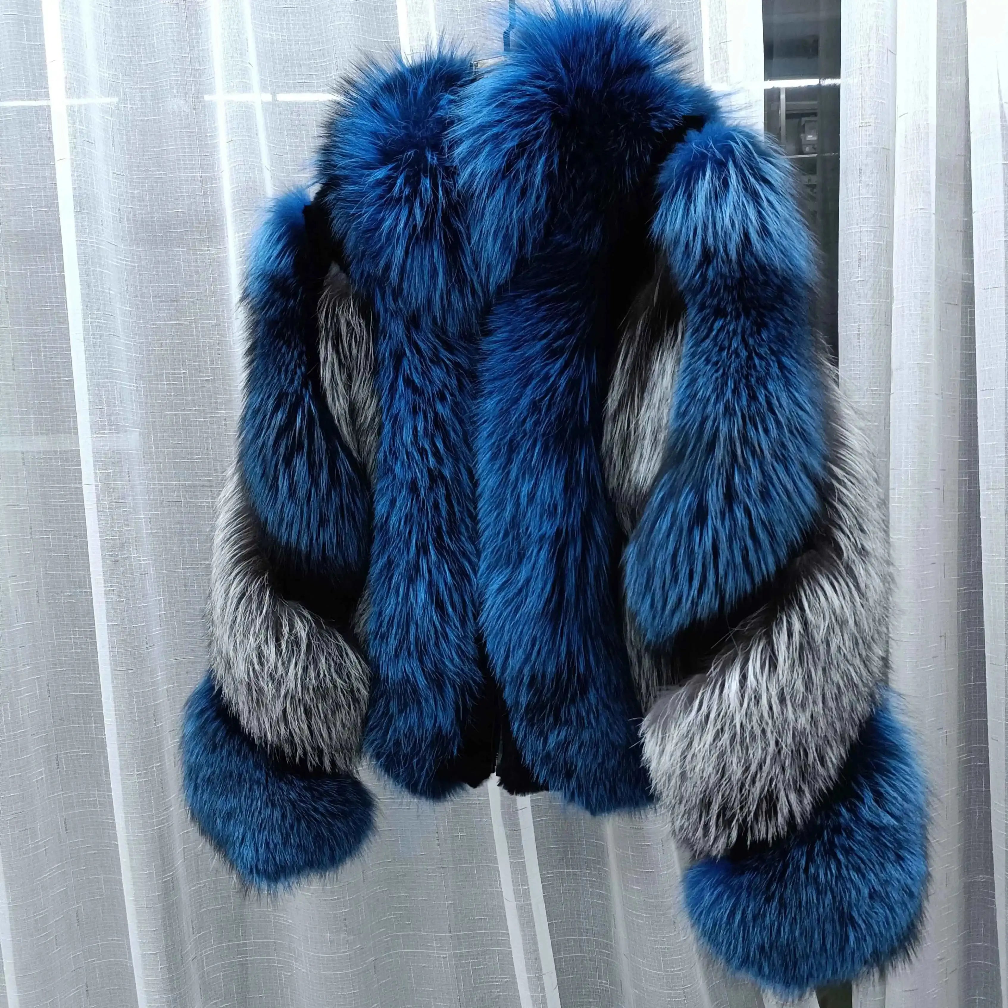 blue and sliver fox