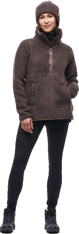 Pecora High Neck Pullover Sweater - Women's|-|Chandail en Sherpa à col boutonné Pecora - Femme Elbow Length Sleeve