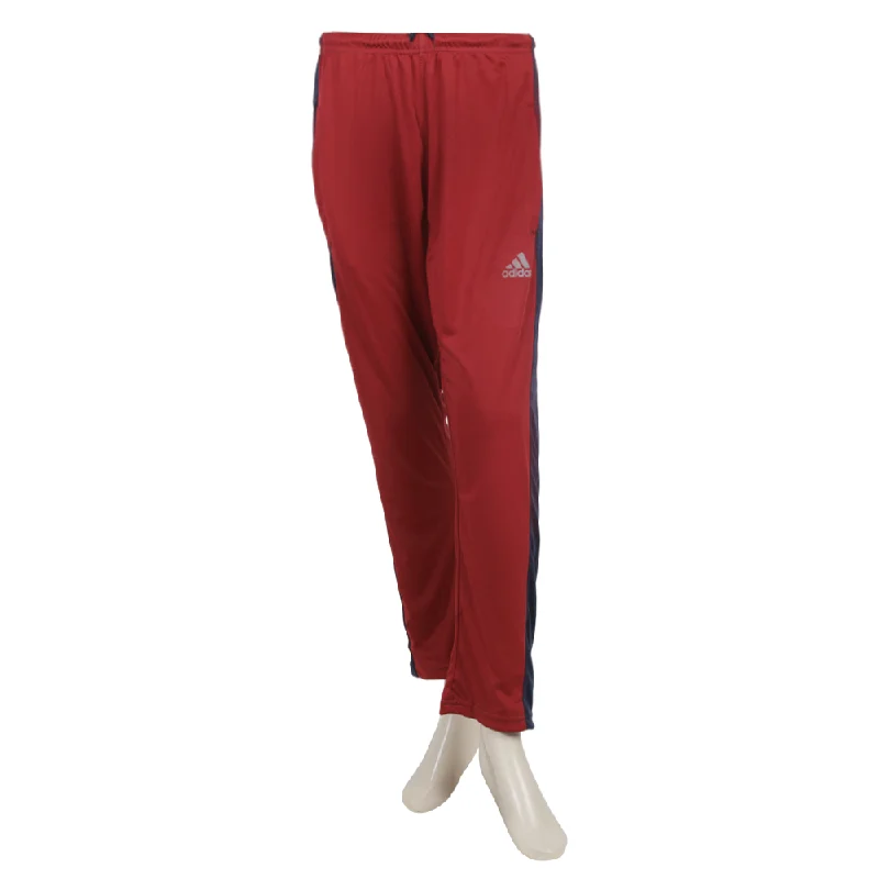 Women's Fancy Trouser - Maroon Trousers Solid Black