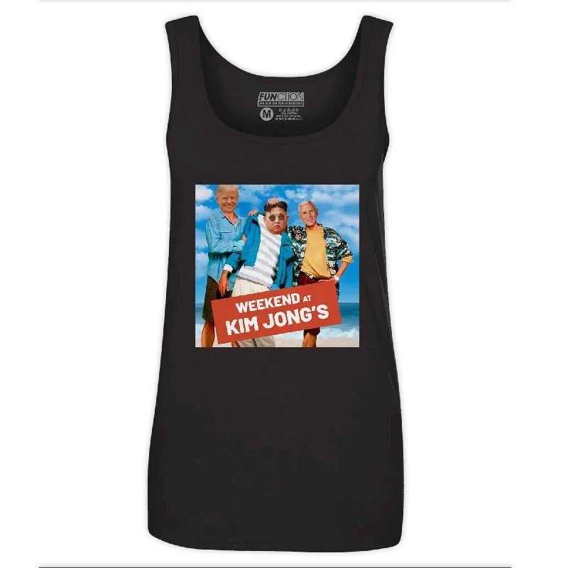 Function - Weekend at Kim Jong Un's Donald Trump Mike Pence Funny Novelty Gag Women's Tank Top crew neck tank