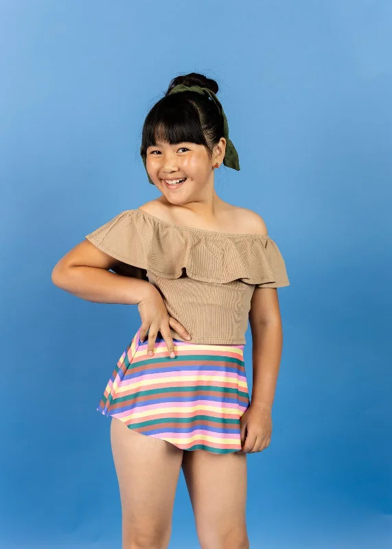 Retro Stripe | Youth Who Wears Short Skirts leather skirt sleek