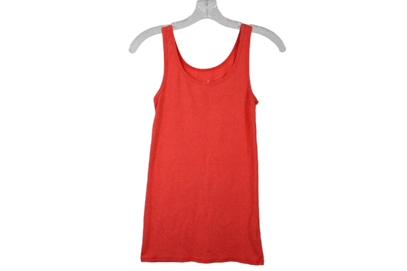 A New Day Orange Tank | M navy tank top