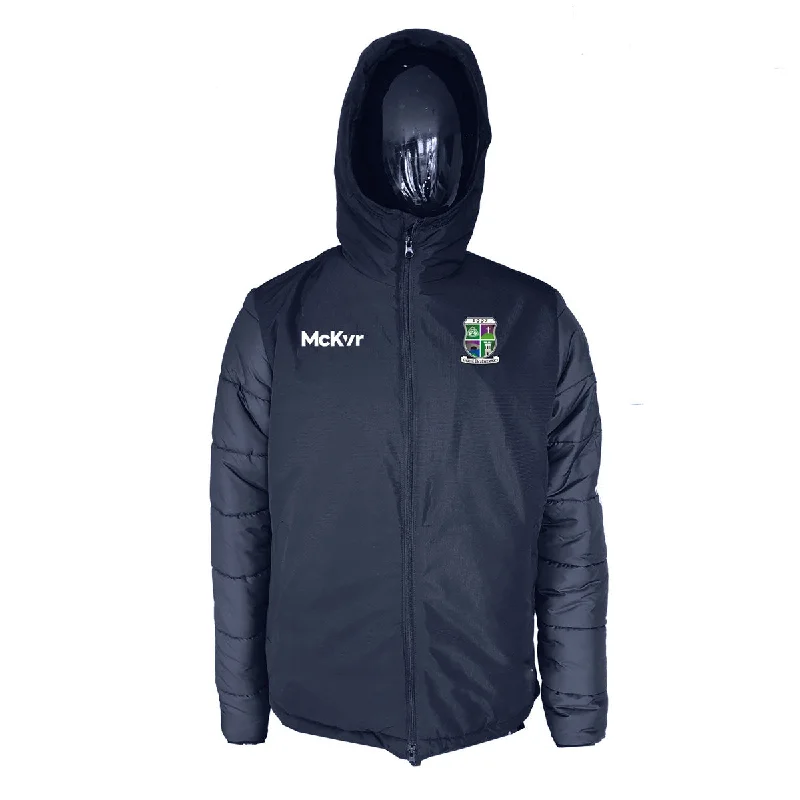 Mc Keever Leitrim Gaels GAA Core 22 Stadium Jacket - Adult - Navy Faux Fur Jacket Real Fur Jacket Shearling Jacket