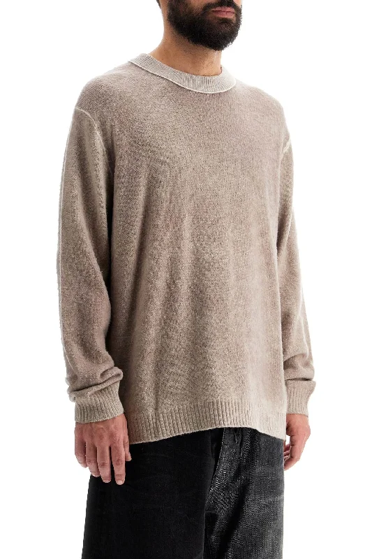 Acne Studios Vintage Effect Pullover Sweater Ruffle Neck Pullover