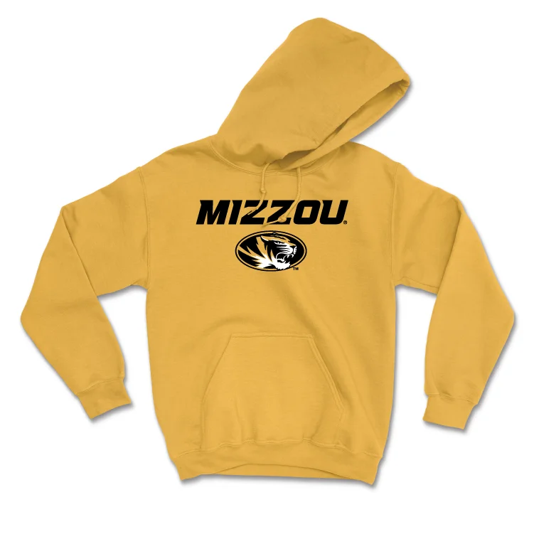Gold Women's Soccer Mizzou Hoodie - Rachel Kutella Hoodie with Thumb Holes Functional Cozy