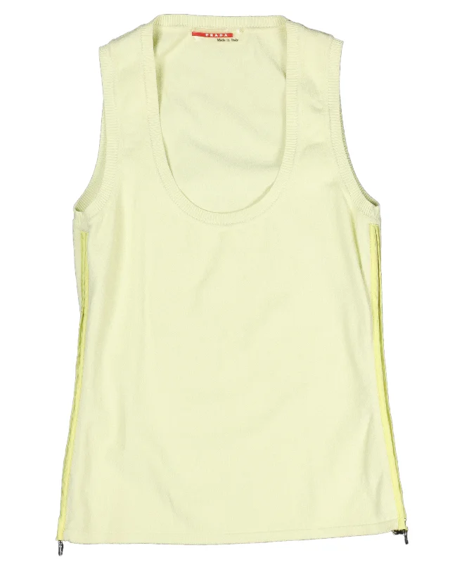 Sport Side Zip Tank Top gym tank top