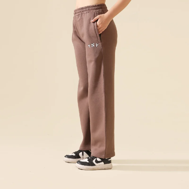 Mocha Relax Fit Fleece Unisex Trouser Trousers Travel Practical