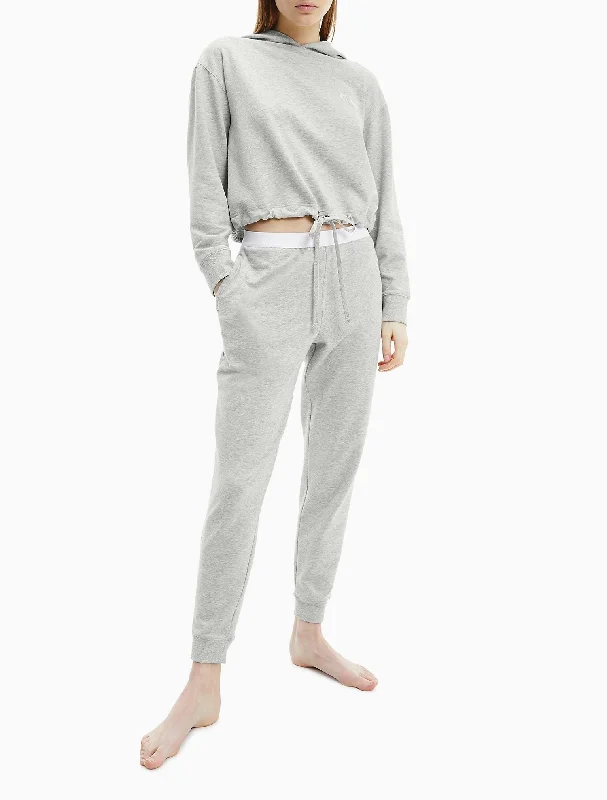 Calvin Klein CK ONE Sleep Hoodie - Women Hoodie with Hem Patch Decorative Personalized