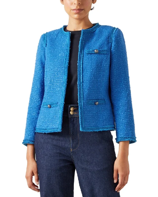 Lk Bennett Lara Jacket Snapped Jacket Toggled Jacket Drawstring Jacket