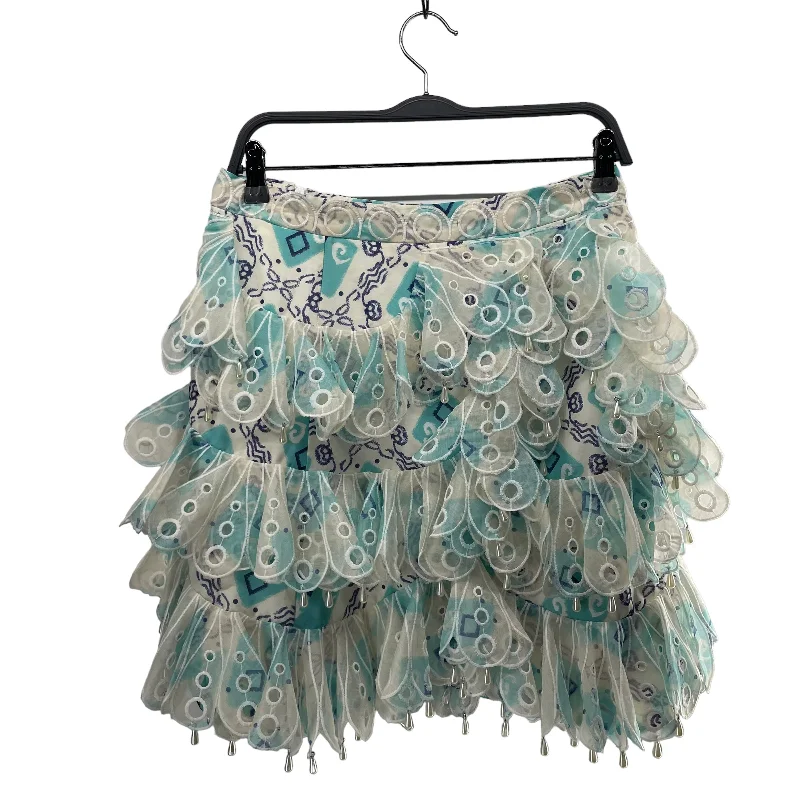 BNWT ZIMMERMAN JADE/Skirt/L/All Over Print/Polyester/BLU/BUBBLE FLIP SKIRT corduroy skirt durable