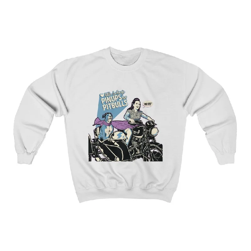Unisex | End BSL Motorcycle Sidecar  | Crewneck Sweatshirt Hoodie with Hem Drawcord Adjustable Customizable