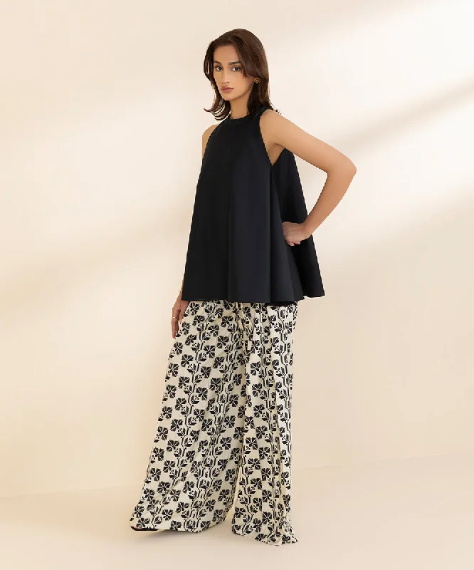 Printed Linen Trousers Trousers Top Rated