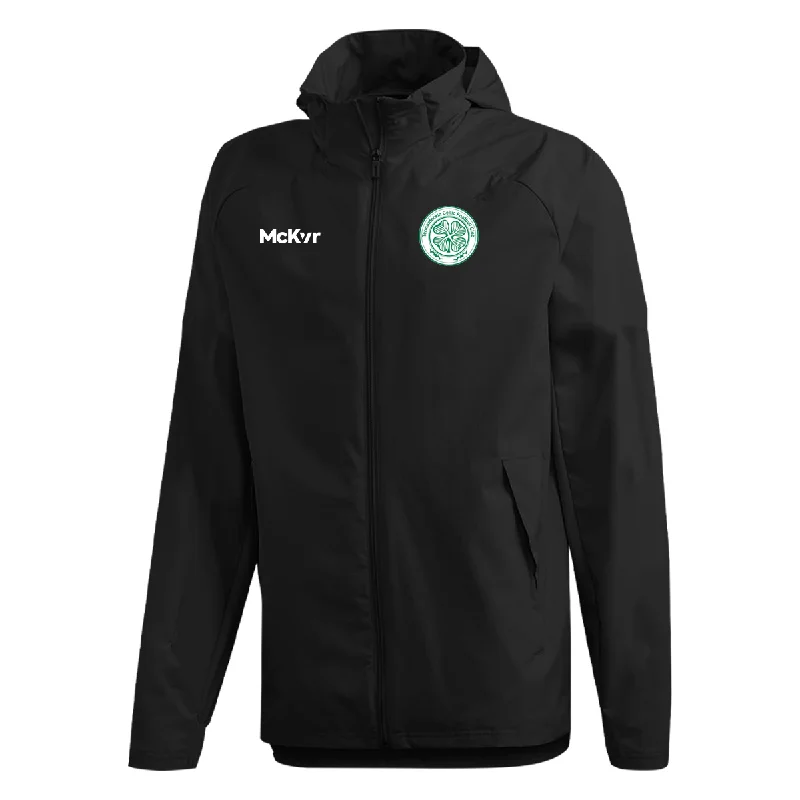 Mc Keever Termonfeckin Celtic FC Core 22 Rain Jacket - Adult - Black Oversized Jacket Tailored Jacket Straight Jacket