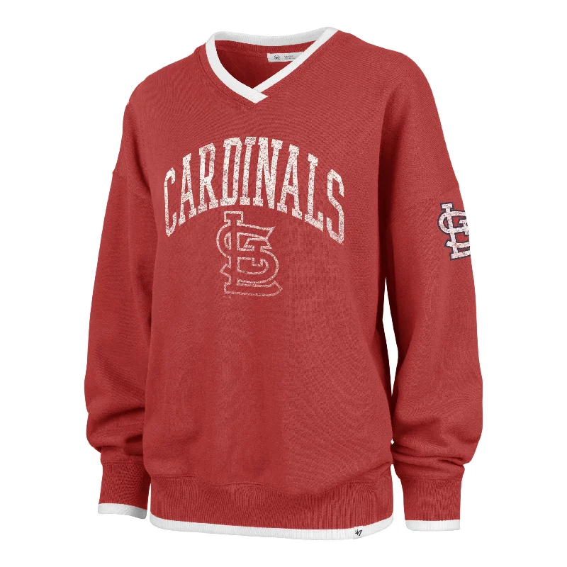 ST. LOUIS CARDINALS COOPERSTOW WAX PACK DAZE EIGHTIES '47 PULLOVER WOMENS Open Front Cardigan