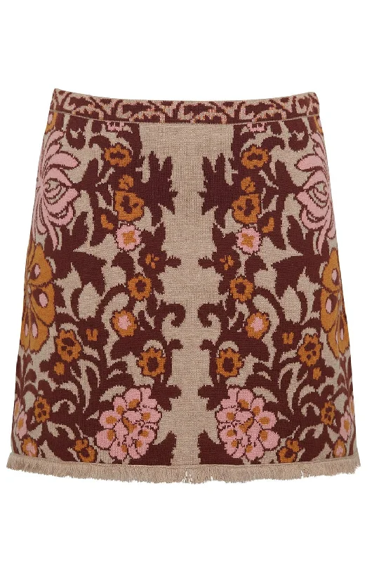 Lindy Skirt silk skirt lustrous