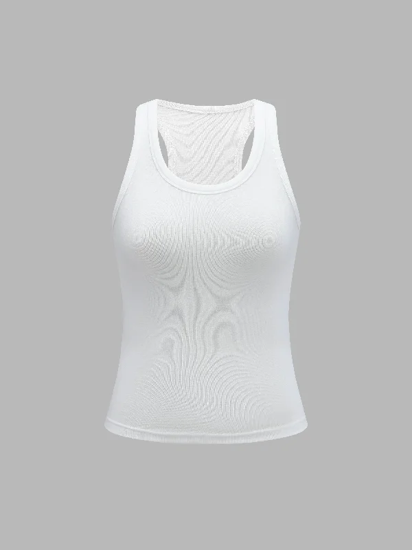 Essential Ribbed Tank Top athletic tank top